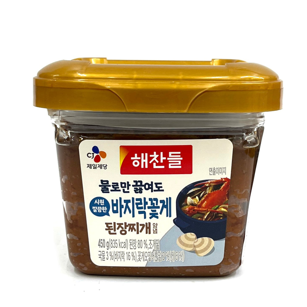 [CJ] Haechandle Soybean Paste / 해찬들 물로만 끓여도 시원 깔끔한 바지락 꽃게 된장찌게 양념 (450g)