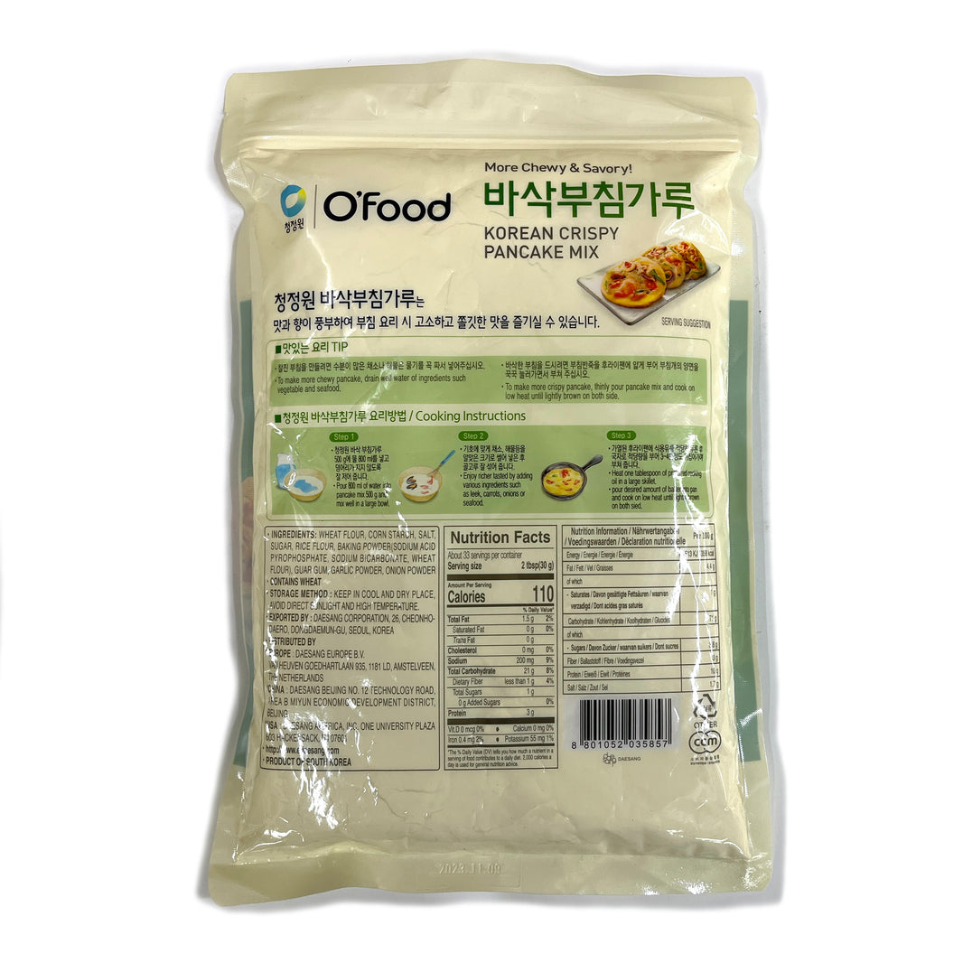 [O'food] Korean Crispy Pancake Mix / 청정원 오푸드 바삭 부침가루  (1kg)