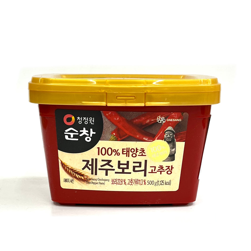 [Sunchang] Jeju Barley Hot Pepper Paste / 청정원 순창 태양초 제주 보리 고추장 (500g)
