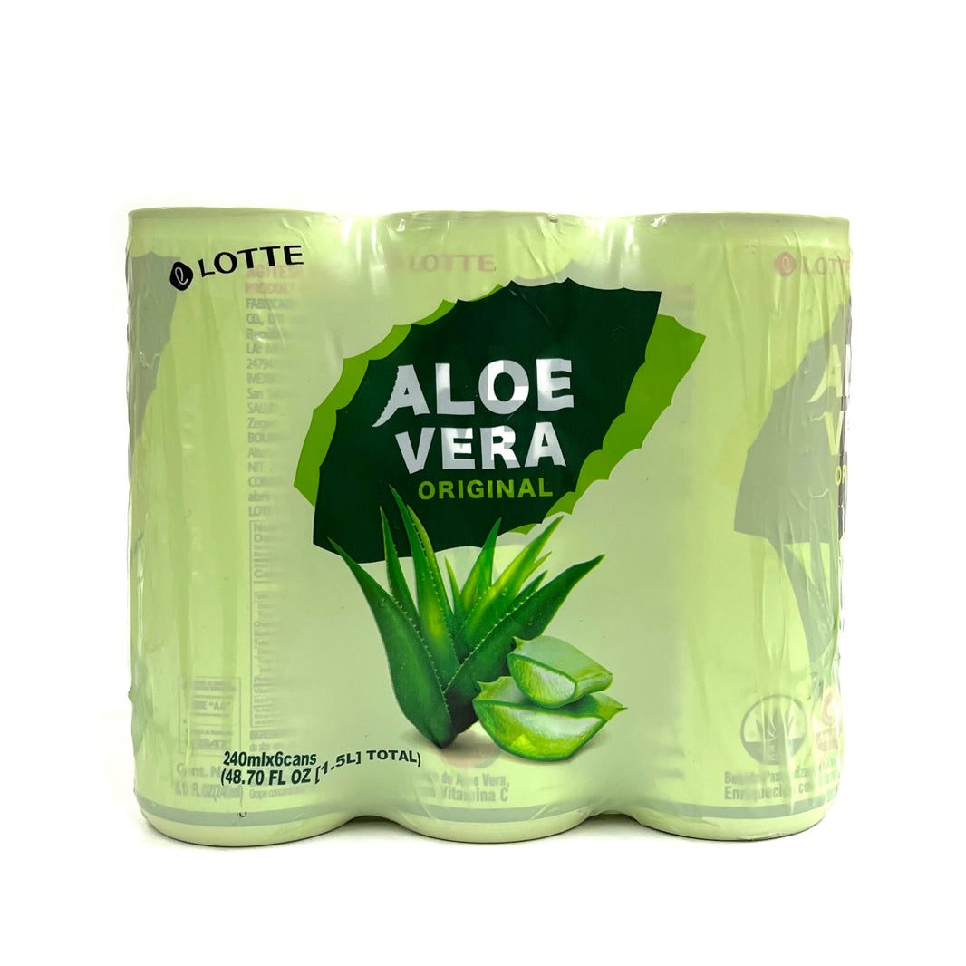 [Lotte] Aloe Vera Original Drink / 롯데 알로에 베라 오리지널 드링크 (6cans)