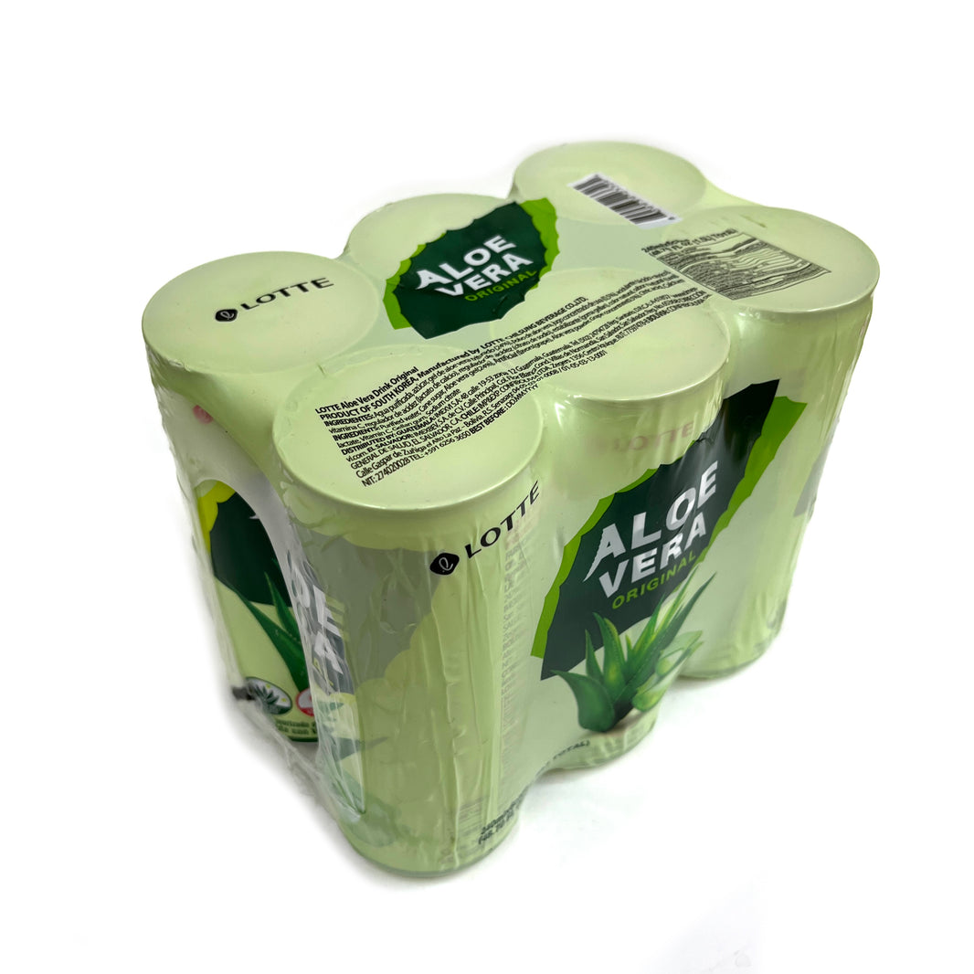 [Lotte] Aloe Vera Original Drink / 롯데 알로에 베라 오리지널 드링크 (6cans)