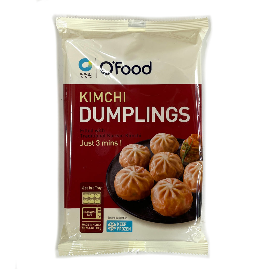 [O'Food] Kimchi Dumpling 3min Microwave / 청정원 오푸드 김치 만두 3분 전자렌지 (6 pcs)