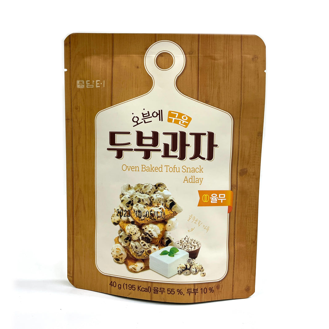 [Damtuh] Oven Baked Tofu Snack Adlay / 담터 오븐에 구운 두부과자 율무 (40g)