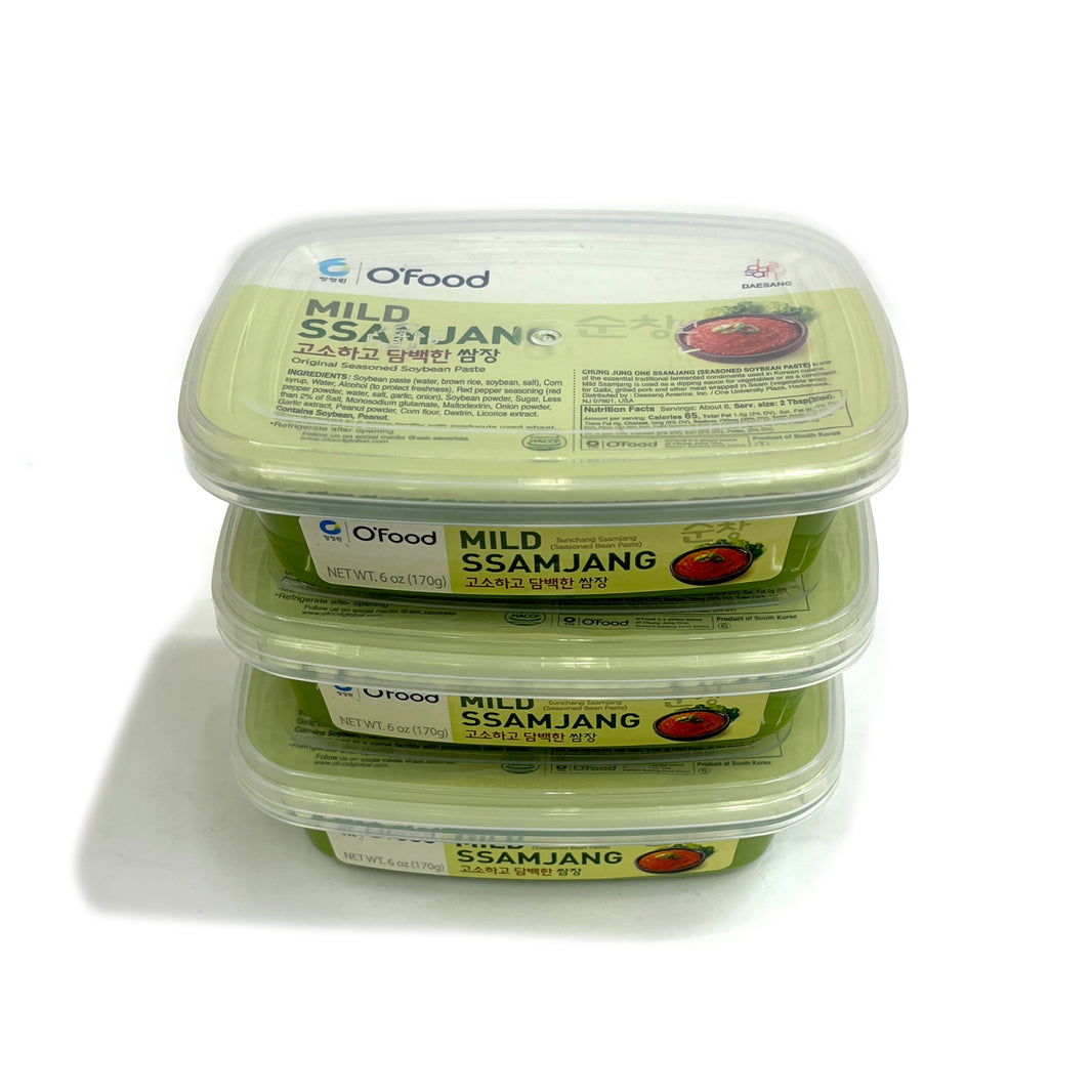 [O'food] Mild Ssamjang Seasoned Soybean Paste  / 청정원 오푸드 고소하고 담백한 쌈장 (170g x3)
