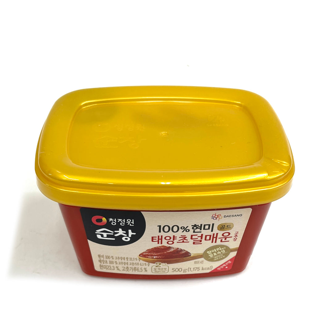 [O'food] Sunchang Gochujang Brown Rice Mild Spicy Red Pepper Paste / 오푸드 순창 100% 현미 태양초 덜 매운 고추장 (500g)