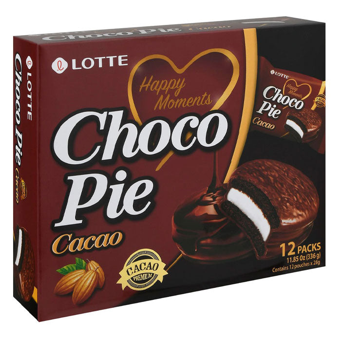 [Lotte] Choco Pie Cacao / 롯데 초코파이 카카오 (12Pkgs/Box)