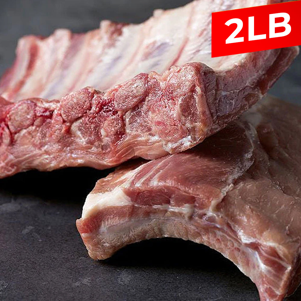 Pork Rib Weight Pork Spare Ribs Sliced / 돼지 갈비 (2lb)
