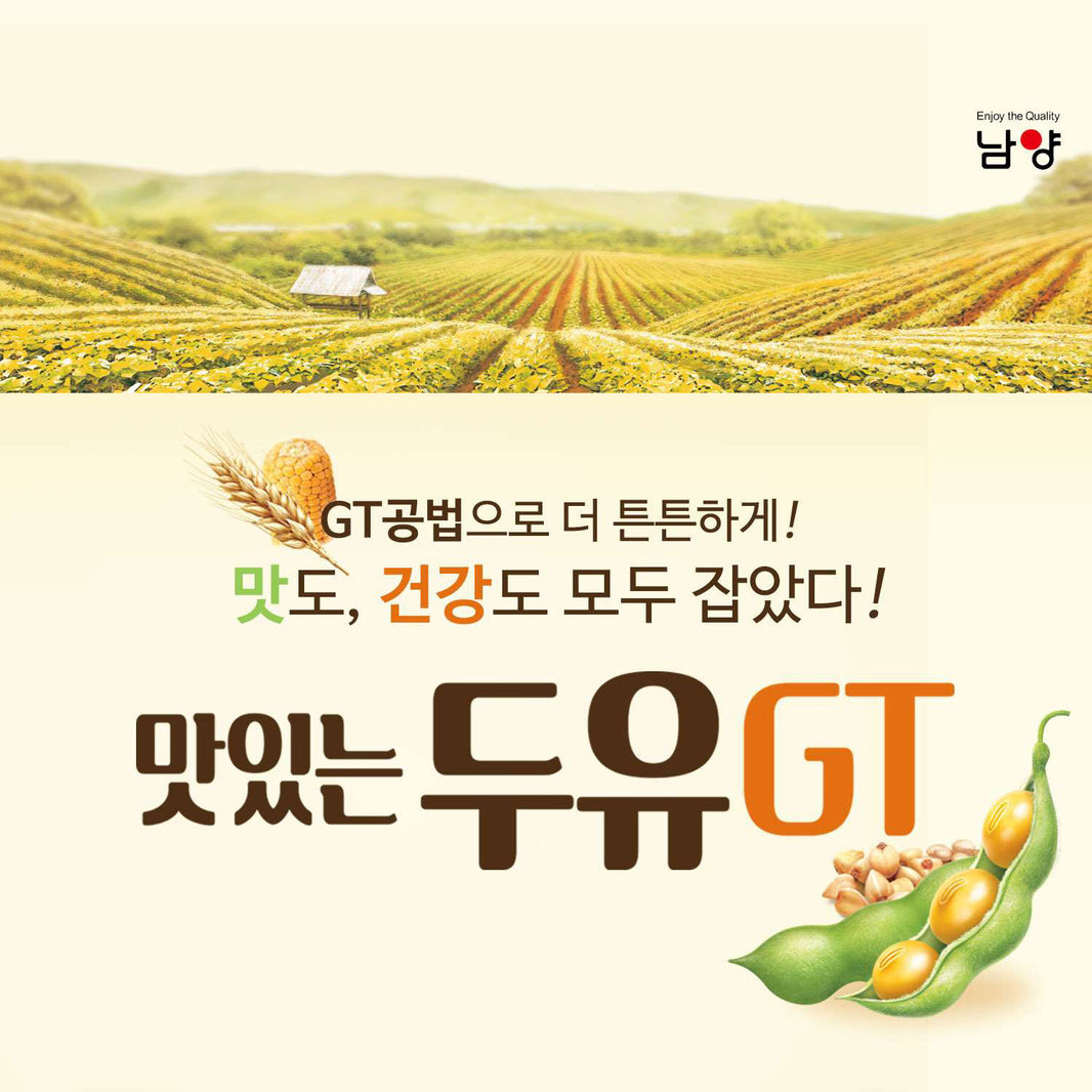 [Namyang] Delicious Soy Milk GT - Plain / 남양 맛있는 두유 GT 담백한 맛 (16pk/Box)