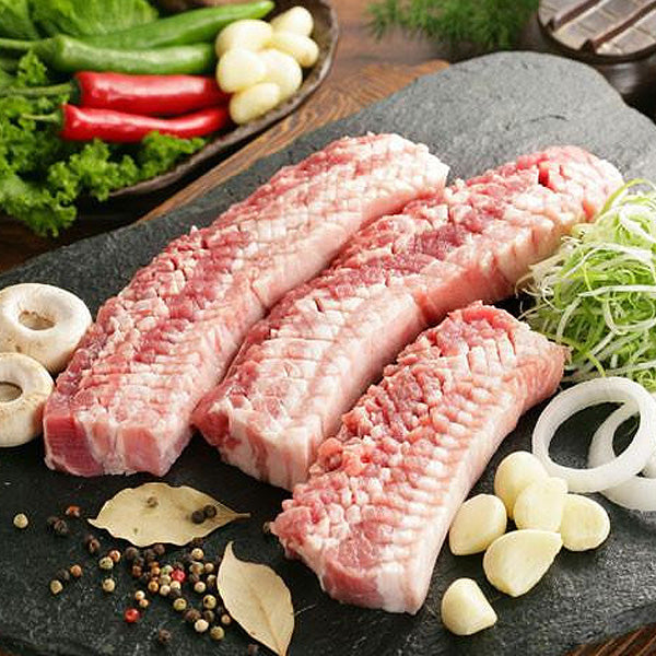 Pork Belly Sliced Comb-Cut / 돼지 벌집 삼겹살 (2lb)