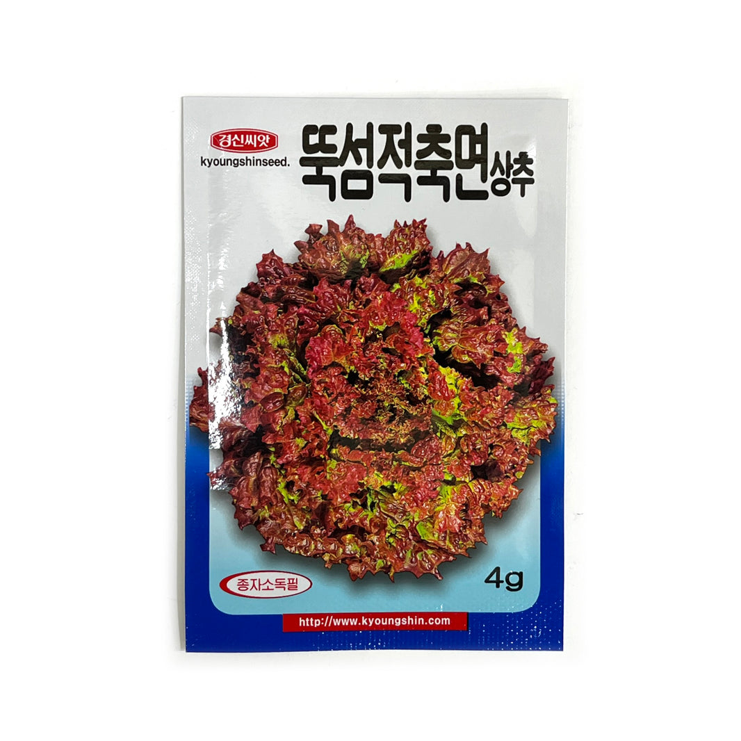 [Korean Seeds] Lettuce / 뚝섬 적축면 상추 씨앗 (4g)