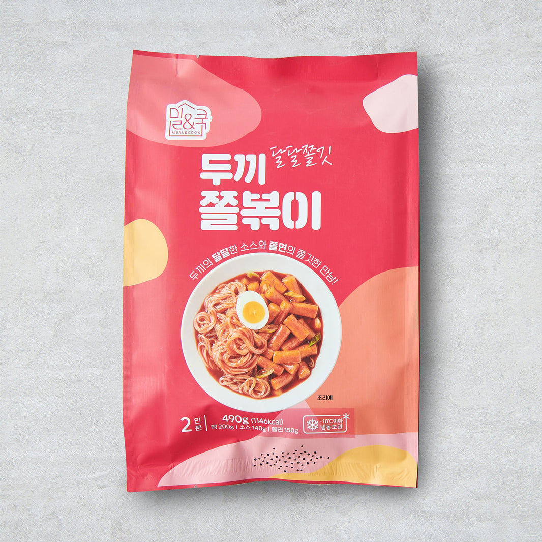 [Dookki] Topokki Chewy & Sweet / 두끼 달달쫄깃 쫄볶이 즉석 떡볶이 (490g)