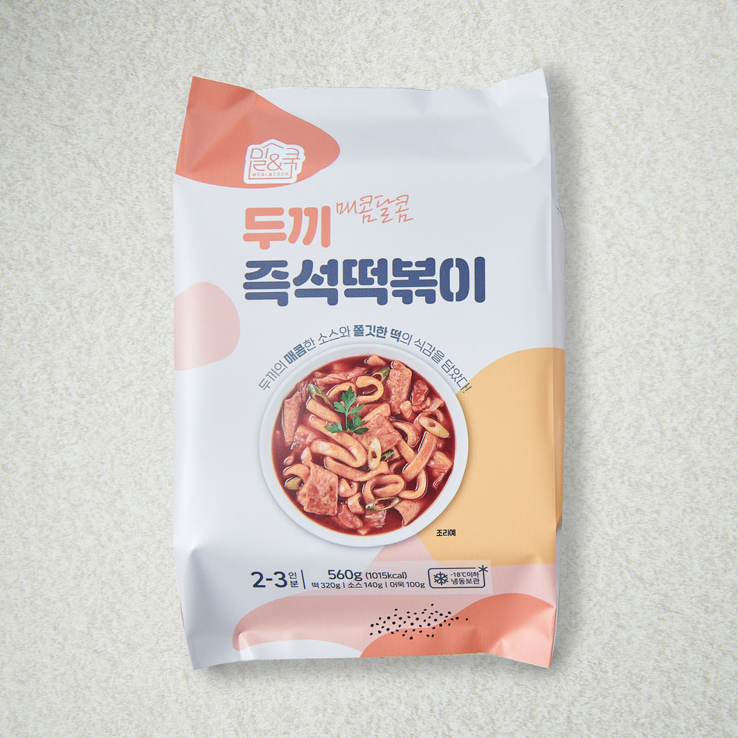 [Dookki] Topokki Spicy & Sweet / 두끼 매콤달콤 즉석 떡볶이 (560g)