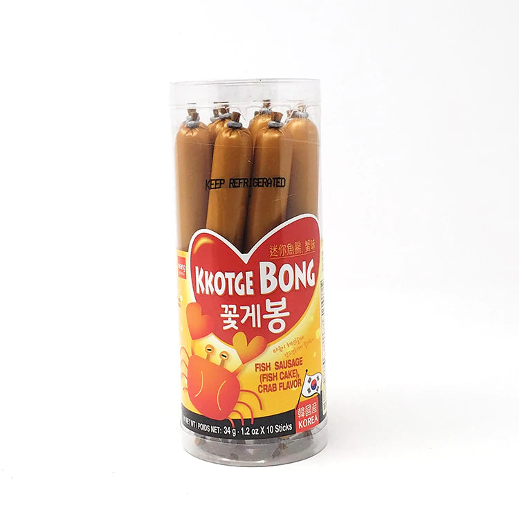 WANG CRAB(KKOTGE) BONG FISH SAUSAGE 340G / 왕 꽃게봉 소시지 340G