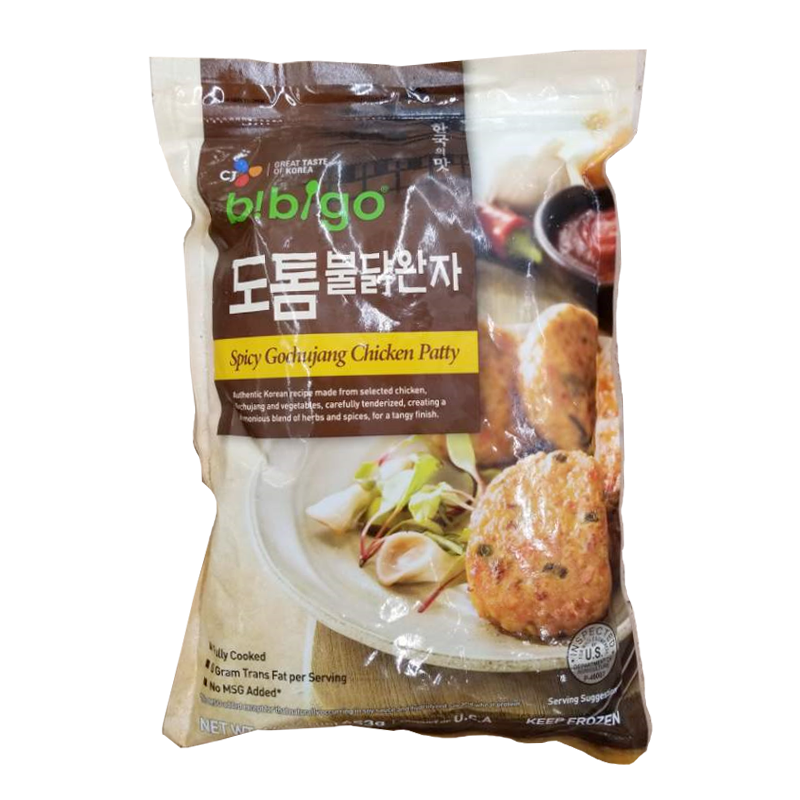 [Bibigo] Spicy Gochujang Chicken Patty / 비비고 도톰 불닭 완자 (16oz)