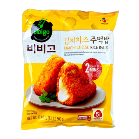 [CJ] Bibigo Kimchi Cheese Rice Balls / CJ 비비고 김치 치즈 주먹 밥 (500g)