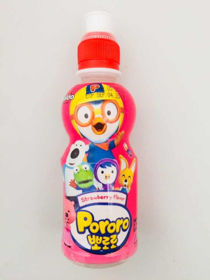 [PALDO] Pororo Strawberry Flavor Drink / 팔도 뽀로로 드링크 딸기  (7.95oz x6pk)