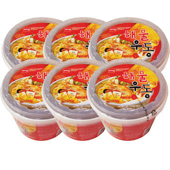 [Wang] Seafood Udon Cup / 왕 해물 우동 컵 (6cups/Box)