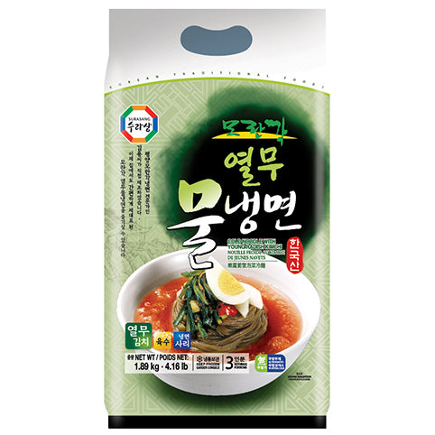 [Surasang] Morangak Cold Noodle w. Young Radish Kimchi / 수라상 모란각 열무 물 냉면 (3인분)