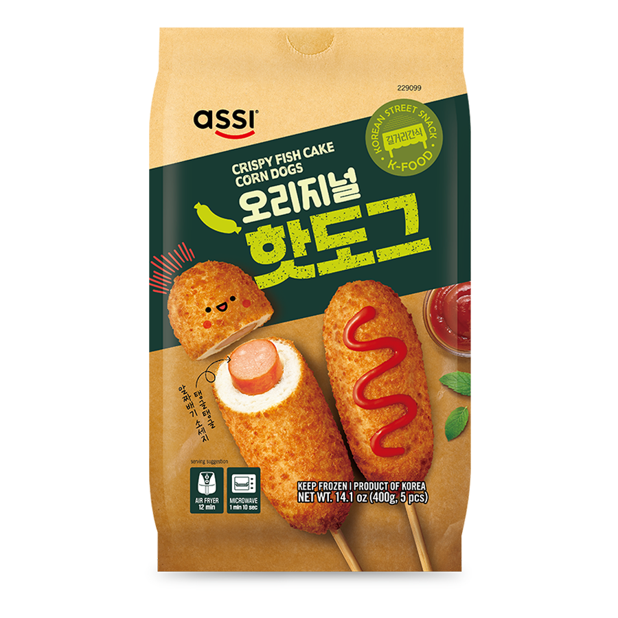 [Assi] Crispy Fish Cake Corn Dogs / 아씨 오리지널 핫도그 (400g)
