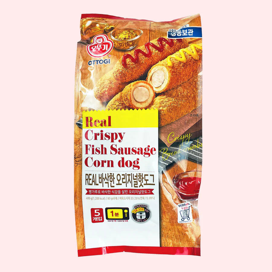 [Ottogi] Real Crispy Fish Sausage Corn Dogs / 오뚜기 리얼 바삭한 오리지널 핫도그