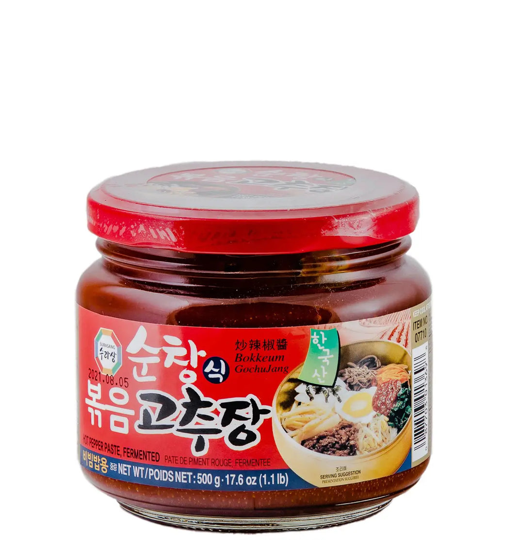 [Surasang] Fermented Hot Pepper Paste for Bibimbap / 수라상 순창식 볶음 고추장 비빔밥용 (500g)