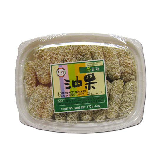 [Surasang] Korean Rice Cracker Green Yugwa / 수라상  쑥 유과 (170g)